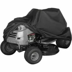 VERSAILLESFR Housse Pour Machine à Gazon Imperméable Et Résistante Avec Protection UV Universelle Avec Cordon De Serrage Noir XXL 245 X 50 X 140 Cm,Versailles