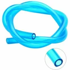 CYCLINGCOLORS Durite Essence 2,5mm Intérieur X 5,5mm X 1m Silicone Bleu Transparent Tondeuse Tracteur Débroussailleuse Tronçonneuse Tuyau Carburant