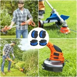 4 Bobines De Fil Triomphe Pour Débroussailleuse Bobine De Rechange Pour Coupe-bordure En Nylon Bobine Fil Coupe Bordure Bobine De Remplacement à Alimentation Automatique Pour Tondeuse à Gazon -Tondeuse Et Accessoires Boutique 54895226 5