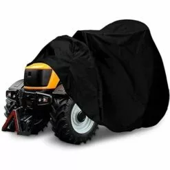HKLFFJA Bâche Imperméable Pour Tondeuses à Gazon Couverture De Tracteur à Gazon Coupe Universelle Fibres De Polyester 210D Protection UV Anti-poussière Pour Jardin à L'extérieur Avec Sac De Rangement