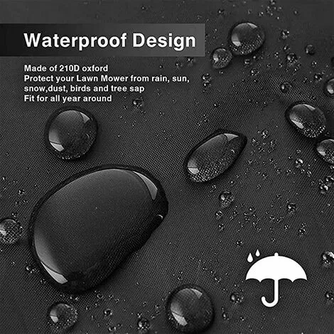 HKLFFJA Couverture De Bâche De Tondeuse à Gazon Housse De Protection Universelle 210D Tissu Oxford Imperméable Pour La Protection Contre La Poussière De Tracteur De Pelouse 7 HKLFFJA Couverture De Bâche De Tondeuse à Gazon Housse De Protection Universelle 210D Tissu Oxford Imperméable Pour La Protection Contre La Poussière De Tracteur De Pelouse – Image 5