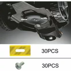 SUPERMARKET Lot De 30 Lames De Tondeuse En Acier Inoxydable Pour Husavarna 36,5 X 18,5 X 0,65 Mm (Or)Superma -Tondeuse Et Accessoires Boutique 55490047 4