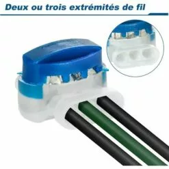 SUPERMARKET 40 PCS Connecteurs Cable Robot Tondeuse Remplis De Gel Résine, Connecteurs Étanche 314 Pour Connecteurs Robot Tondeuse Automower- Étanches, Sûrs, Dénudage Inutile,Superma,bleu -Tondeuse Et Accessoires Boutique 55490073 3