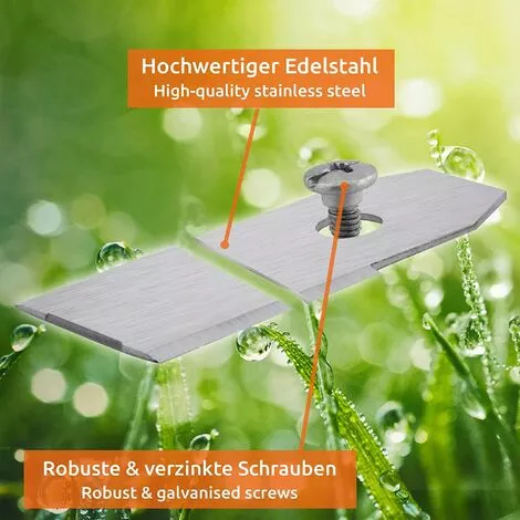 FONTAINEBLEAU 30Pcs Lames De Rechange En Acier Inoxydable, Comprend Des Vis, Argent 4 FONTAINEBLEAU 30Pcs Lames De Rechange En Acier Inoxydable, Comprend Des Vis, Argent – Image 2