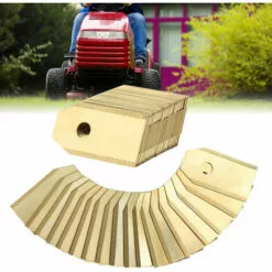 Hengda 30x Lames De Couteau En Titane Lames De Rechange De Qualité Gardena Set Yardforce Automower - Jaune