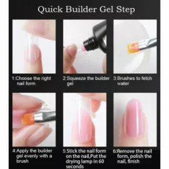 LIFCAUSAL 14 Pièces Poly Nail Gel Extension Kit Nail Gel UV LED Nail Lampe Faux Ongles Gel Vernis À Ongles Ensemble Avec Nail Art Manucure Outil Ensemble 10 LIFCAUSAL 14 Pièces Poly Nail Gel Extension Kit Nail Gel UV LED Nail Lampe Faux Ongles Gel Vernis À Ongles Ensemble Avec Nail Art Manucure Outil Ensemble -Tondeuse Et Accessoires Boutique 55635119 4