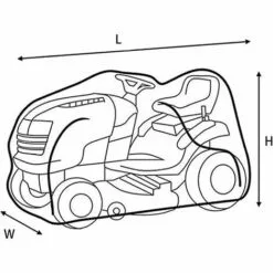 FR-LIFE BR-Vie Housse De Protection Pour Tondeuse à Gazon Robuste Durable Et Imperméable Couverture De Tondeuse À Gazon Bâche Armée Vert 140*66*91CM -Tondeuse Et Accessoires Boutique 56073810 5