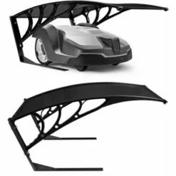 AREBOS AREBOS Garage De Tondeuse Robot | Abri Pour Robot | Taille 102 X 79 X 46 Cm | Résistant Aux Intempéries + Protection UV | Avec Pieds En Métal | Matériel De Montage Inclus Noir - Noir