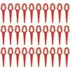 HKLFFJA Lames De Tondeuse à Gazon - 100 Pièces Lames De Tondeuse En Plastique Accessoires De Jardin Lames De Coupe Lames De Rechange Pour Tondeuse à Gazon Lame De Coupe-herbe Outils (Rouge) -Tondeuse Et Accessoires Boutique 57121689 1