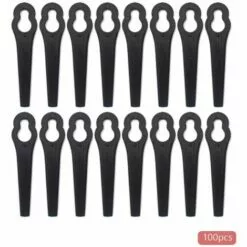 CHANCEY Lames De Tondeuse,Lames En Plastique De Tondeuse Rechange Robuste 100pcs Jardin Pelouse Tondeuse Accessoires,SEMAket,noir