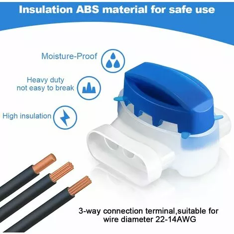 HKLFFJA 26pcs Connecteurs De Câble Remplis Des Résines, Connecteurs De Câbles Pour Robot Tondeuse, Etanche Connecteur Fil Tondeuse Pour Jardin & Extérieur Et Tondeuse Robot Et Voiture Mower 5 HKLFFJA 26pcs Connecteurs De Câble Remplis Des Résines, Connecteurs De Câbles Pour Robot Tondeuse, Etanche Connecteur Fil Tondeuse Pour Jardin & Extérieur Et Tondeuse Robot Et Voiture Mower – Image 3