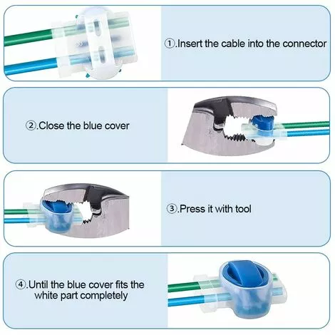HKLFFJA 26pcs Connecteurs De Câble Remplis Des Résines, Connecteurs De Câbles Pour Robot Tondeuse, Etanche Connecteur Fil Tondeuse Pour Jardin & Extérieur Et Tondeuse Robot Et Voiture Mower 6 HKLFFJA 26pcs Connecteurs De Câble Remplis Des Résines, Connecteurs De Câbles Pour Robot Tondeuse, Etanche Connecteur Fil Tondeuse Pour Jardin & Extérieur Et Tondeuse Robot Et Voiture Mower – Image 4