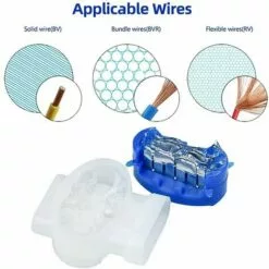 HKLFFJA Connecteurs De Câble,Set De Connecteurs De Câbles,Lot De 40 Connecteurs De Câble Remplis Des Résines,Étanches,Sûrs,Dénudage Inutile,pour Robot Tondeuse Jardin Extérieur Et Voiture 10 HKLFFJA Connecteurs De Câble,Set De Connecteurs De Câbles,Lot De 40 Connecteurs De Câble Remplis Des Résines,Étanches,Sûrs,Dénudage Inutile,pour Robot Tondeuse Jardin Extérieur Et Voiture -Tondeuse Et Accessoires Boutique 57478687 4