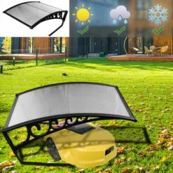 SWANEW Garage Pour Tondeuse à Gazon Protection Solaire Robot De Tonte Toit Capot De Protection Outils De Jardinage - Noir -Tondeuse Et Accessoires Boutique 57504092 5