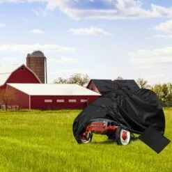 ABCRITAL Housse Imperméable Pour Tondeuse Autoportée, Housse De Tondeuse Housse De Protection Pour Tondeuse À Gazon Housse De Tracteur De Pelouse En Tissu Pour Extérieur Jardin Pelouse, 183Cm X 137Cm X 117Cm -Tondeuse Et Accessoires Boutique 57779330 3