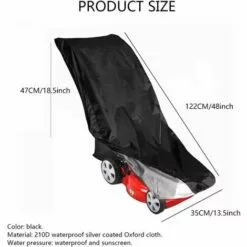 ABCRITAL Housses De Tondeuse À Gazon Imperméables - Housse De Protection Anti-Poussière En Polyester Oxford 210D Robuste Avec Sac De Rangement,122 * 47 * 35Cm 9 ABCRITAL Housses De Tondeuse À Gazon Imperméables - Housse De Protection Anti-Poussière En Polyester Oxford 210D Robuste Avec Sac De Rangement,122 * 47 * 35Cm -Tondeuse Et Accessoires Boutique 57779331 4