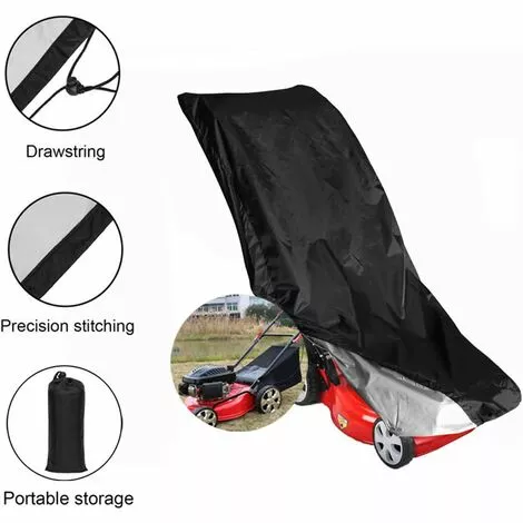 ABCRITAL Housses De Tondeuse À Gazon Imperméables - Housse De Protection Anti-Poussière En Polyester Oxford 210D Robuste Avec Sac De Rangement,122 * 47 * 35Cm 6 ABCRITAL Housses De Tondeuse À Gazon Imperméables - Housse De Protection Anti-Poussière En Polyester Oxford 210D Robuste Avec Sac De Rangement,122 * 47 * 35Cm – Image 5