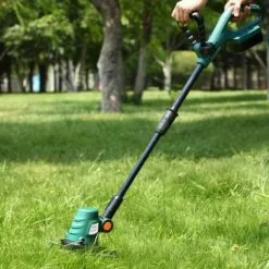 FIXKIT Coupe Bordure Sans Fil, Charge Rapide 1H, Batterie Li-V 20V, Cercle De Coupe De 230 Mm, Poignée Réglable,Débroussailleuse Angle De Réglage De 180 °, 10 Lames En Plastique 11 FIXKIT Coupe Bordure Sans Fil, Charge Rapide 1H, Batterie Li-V 20V, Cercle De Coupe De 230 Mm, Poignée Réglable,Débroussailleuse Angle De Réglage De 180 °, 10 Lames En Plastique -Tondeuse Et Accessoires Boutique 58088900 5