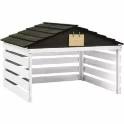 INLIFE Garage De Tondeuse à Gazon Noir Et Blanc 78x74x54 Cm Sapin 8 INLIFE Garage De Tondeuse à Gazon Noir Et Blanc 78x74x54 Cm Sapin -Tondeuse Et Accessoires Boutique 58276083 2