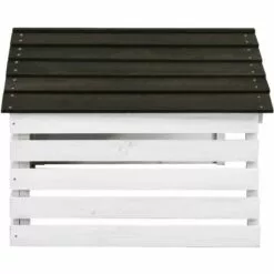 INLIFE Garage De Tondeuse à Gazon Noir Et Blanc 78x74x54 Cm Sapin 9 INLIFE Garage De Tondeuse à Gazon Noir Et Blanc 78x74x54 Cm Sapin -Tondeuse Et Accessoires Boutique 58276083 3