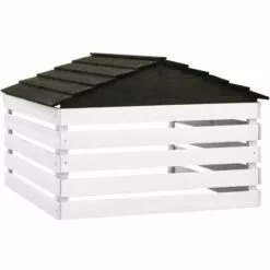 INLIFE Garage De Tondeuse à Gazon Noir Et Blanc 78x74x54 Cm Sapin 10 INLIFE Garage De Tondeuse à Gazon Noir Et Blanc 78x74x54 Cm Sapin -Tondeuse Et Accessoires Boutique 58276083 4