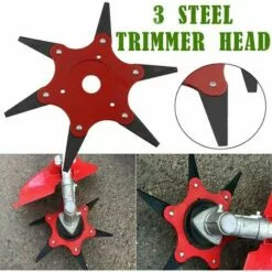 FONTAINEBLEAU Lames En Acier De 70 Mm Rasoirs Tondeuse à Gazon Mangeur D'herbe Tête De Coupe Brosse Outil De Coupe，Fonepro -Tondeuse Et Accessoires Boutique 58383262 4