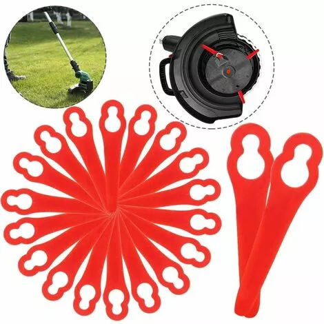 FVBJD 20 Pcs Lames De Tondeuse Pour RT250 Jardin Pelouse Tondeuse Accessoires,lames De Rechange,couteau En Plastique, Coupe-bordures Sans Fil 3 FVBJD 20 Pcs Lames De Tondeuse Pour RT250 Jardin Pelouse Tondeuse Accessoires,lames De Rechange,couteau En Plastique, Coupe-bordures Sans Fil