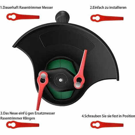 FVBJD 50 Pièces Lames En Plastique,Florabest Border Cutter, Lame De Tondeuse En Plastique Pour Coupe Bordure Florabest(La Couleur Verte) 6 FVBJD 50 Pièces Lames En Plastique,Florabest Border Cutter, Lame De Tondeuse En Plastique Pour Coupe Bordure Florabest(La Couleur Verte) – Image 4