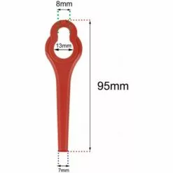 FVBJD Lot De 100 Lames De Rechange En Plastique Pour Ferrex/Aldi FAR 20-1 97699 2002706 FE220 -Tondeuse Et Accessoires Boutique 58677418 5