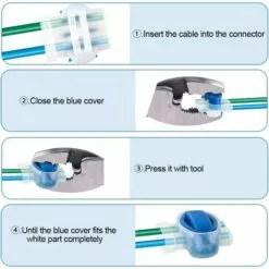 FVBJD 26pcs Connecteurs De Câble Remplis Des Résines, Connecteurs De Câbles Pour Robot Tondeuse, Etanche Connecteur Fil Tondeuse Pour Jardin & Extérieur Et Tondeuse Robot Et Voiture Mower -Tondeuse Et Accessoires Boutique 58758246 4