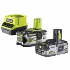 Pack RYOBI Tondeuse 18V Brushless RY18LMX37A-150 - 1 Batterie 3.0Ah High Energy - 1 Batterie 5,0 Ah - Chargeur Rapide -Tondeuse Et Accessoires Boutique 59498232 3