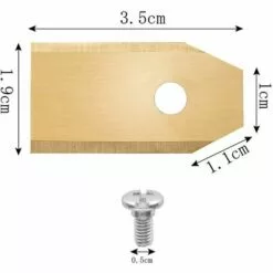 GrooFoo 45 X Lames De Couteau En Titane Pour Toutes Les Tondeuses Robotiques Husqvarn/Automower/ Yardforce/Gardena(3g-0.75mm) Avec 45 Vis, Lames De Rechange Pour Modèles 105,310,315,320,420,430x,r40i -Tondeuse Et Accessoires Boutique 60055209 3