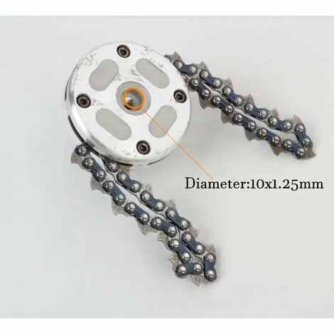 LIFCAUSAL 65Mn Durable Tondeuse Tête Bobine Jardin Tondeuse À Gazon Débroussailleuse Jardin Herbe Chaîne Tondeuse Pour Tondeuse À Gazon 5 LIFCAUSAL 65Mn Durable Tondeuse Tête Bobine Jardin Tondeuse À Gazon Débroussailleuse Jardin Herbe Chaîne Tondeuse Pour Tondeuse À Gazon – Image 3