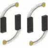 Cisea Lot De 2 Paires De Balais De Charbon Pour Moteur 6 X 11 X 30 Mm Pour Meuleuse D'angle Rotative, Perceuse Circulaire, Perceuse électrique, Pièces De Rechange, Accessoires De Rechange, Noir Et Doré -Tondeuse Et Accessoires Boutique 60606788 1