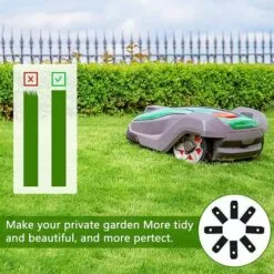 MACARON Lames De Rechange En Titane, 45 Pièces Lames En Titane, Lame Robot Tondeuse, Lames De Couteau En Titane Noir, Lame Tondeuse De Rachange, Pour Husqvarna Automower Gardena Robot Tondeuse Avec 45 Vis LO-Ron -Tondeuse Et Accessoires Boutique 60657015 5