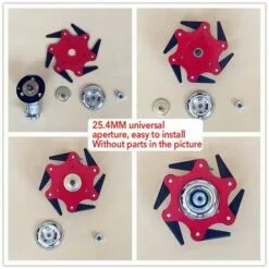 Cisea Tête De Coupe Extérieure Lame De Débroussailleuse Accessoires De Tête De Tondeuse à Gazon 6 Remplacement De La Tondeuse De Rasoir En Acier Avec Affûteuse De Lame （Kits D'adaptateur Non Inclus） -Tondeuse Et Accessoires Boutique 60689662 3