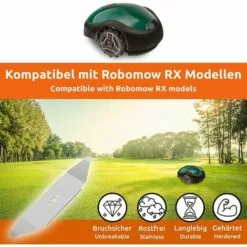 BENOBBY KIDS 1x Lame De Rechange En Acier Inoxydable Compatible Avec Les Modèles Robomow RX -Tondeuse Et Accessoires Boutique 60720401 3