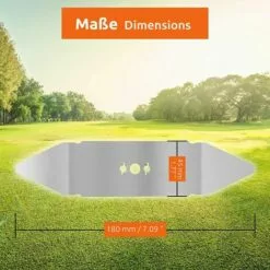 BENOBBY KIDS 1x Lame De Rechange En Acier Inoxydable Compatible Avec Les Modèles Robomow RX -Tondeuse Et Accessoires Boutique 60720401 4