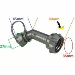 CYCLINGCOLORS Bec Verseur Coudé Avec Bouchon à Visser Universel Noir Plastique Haute Qualité Bidon Jerrican Essence Carburant Tondeuse Tracteur Capuchon -Tondeuse Et Accessoires Boutique 61218193 2