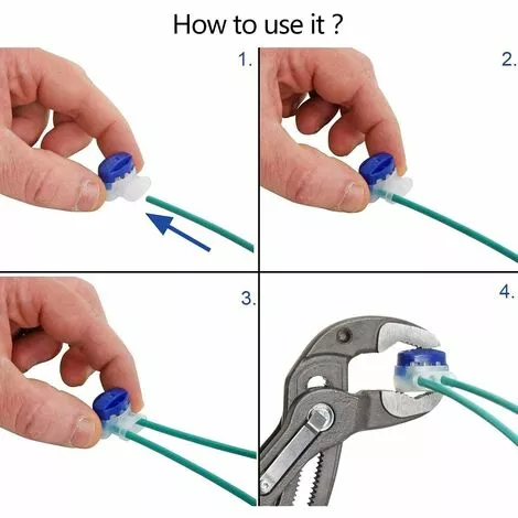 PESCE Connecteurs De Câble Remplis Des Résines, 40 Pièces Connecteurs De Câble Robot Tondeuse Remplis Étanche 3 Trous Fils Électrique Sertis Gel Résine Pour Tondeuses à Gazon Robotiques Automower. 6 PESCE Connecteurs De Câble Remplis Des Résines, 40 Pièces Connecteurs De Câble Robot Tondeuse Remplis Étanche 3 Trous Fils Électrique Sertis Gel Résine Pour Tondeuses à Gazon Robotiques Automower. – Image 4