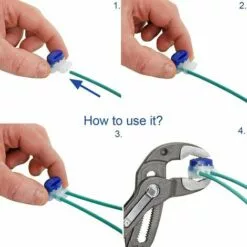 PESCE 30Pcs Connecteurs De Câble Jardin Robot Tondeuse Automower Original Remplis Résines 314 Résiste à L’eau Intempéries Connectors Kit Réparation Pour Câbles Avec 10 Bornes Dérivation -Tondeuse Et Accessoires Boutique 61284331 3