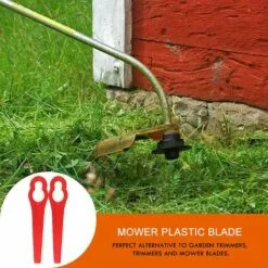 EINEMGELD 100 Pièces Jardin Pelouse Tondeuse Lames Plastique Accessoires De Tondeuse à Gazon Lames En Plastique Couteau De Rechange En Plastique Pour FRT18A FRT18A1 ART46155 FRT20A1 Accessoires -Tondeuse Et Accessoires Boutique 61325171 3