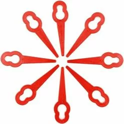 LITZEE Lames De Tondeuse à Gazon 60 Pièces, Remplacement De Lame De Tondeuse à Gazon, Couteau En Plastique Pour Tondeuse à Gazon Sans Fil, Lame De Rechange Pour Tondeuse à Gazon