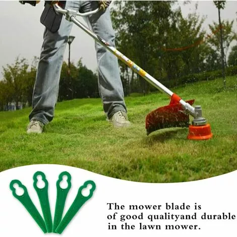 MINKUROW 100 Pièces Lames De Rechange BBC En Plastique, Lames De Coupe Pour Tondeuse à Gazon Et Jardin (vert) 6 MINKUROW 100 Pièces Lames De Rechange BBC En Plastique, Lames De Coupe Pour Tondeuse à Gazon Et Jardin (vert) – Image 4