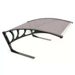 WILTEC Garage Pour Robot Tondeuse Marron Toit Carport Pour Tondeuses- Robot Tondeuse