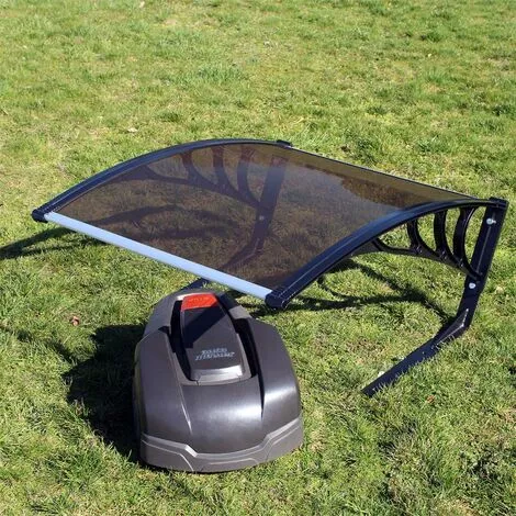 WILTEC Garage Pour Robot Tondeuse Marron Toit Carport Pour Tondeuses- Robot Tondeuse 5 WILTEC Garage Pour Robot Tondeuse Marron Toit Carport Pour Tondeuses- Robot Tondeuse – Image 3