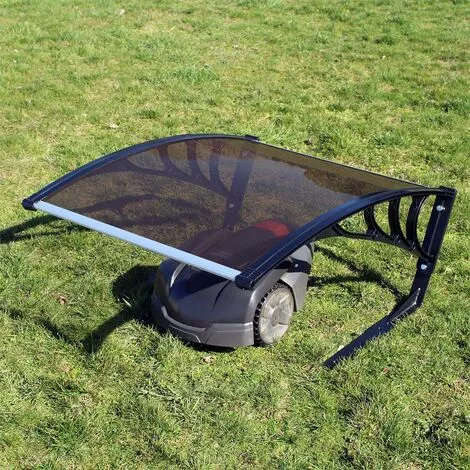 WILTEC Garage Pour Robot Tondeuse Marron Toit Carport Pour Tondeuses- Robot Tondeuse 6 WILTEC Garage Pour Robot Tondeuse Marron Toit Carport Pour Tondeuses- Robot Tondeuse – Image 4