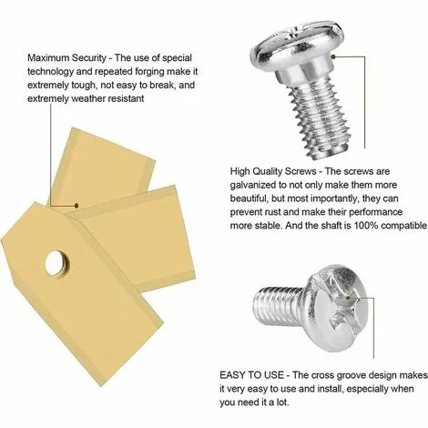 Pour Lames De Tondeuse à Gazon Husqvarna (35*18*0.75mm (or) 30pcs),HANBING 5 Pour Lames De Tondeuse à Gazon Husqvarna (35*18*0.75mm (or) 30pcs),HANBING – Image 3