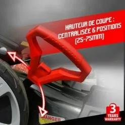 ELEM GARDEN TECHNIC Tondeuse Thermique Tractée 173cc - 51cm - Mulching -Tondeuse Et Accessoires Boutique 6396364 3