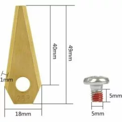 CARILLONSàVENT Carivent 30pcs Lames De Rechange Pour Bosch Titane Accessoires Pour Tondeuses Robot+ 30pcs Vis -Tondeuse Et Accessoires Boutique 64142435 2